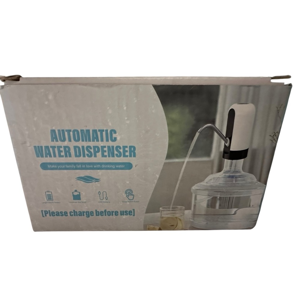 Automatic Water Dispenser White Portable USB  Pump CQAWD for 5 Gallon‎ Jug